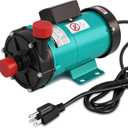 MXBAOHENG 1110GPH Magnetic Drive Pump, 110V Circulating Water Pump, 90W Liquid Delivery Pump for Chemical Industry, Pharmaceutical Industry, and Electroplating Industry (70L/min)