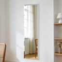 Frameless Mirror Full Length 56x16| Wall Mount Mirror Full Length Beveled Edge Rectangle Mirrors Large Wall Mirror for Bedroom Bathroom Living Room