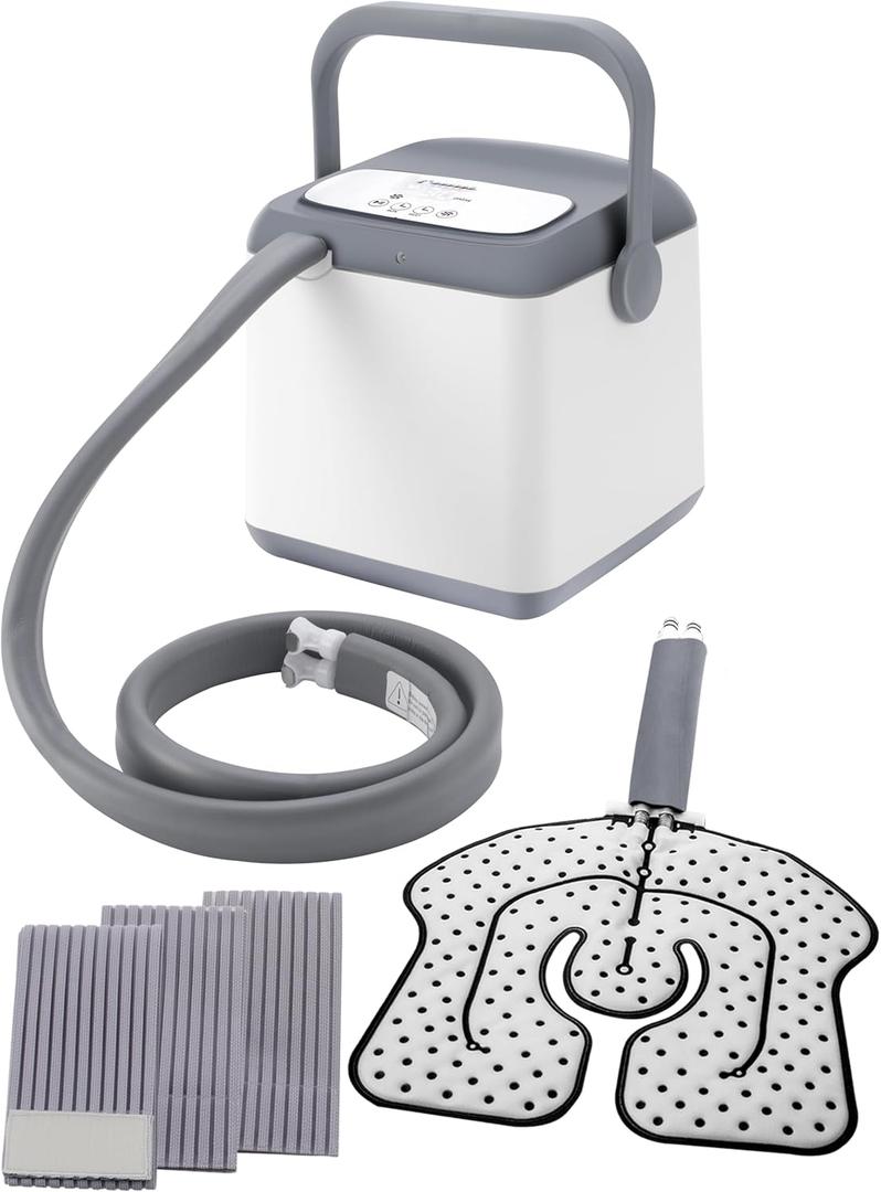 Cold Therapy System, Programable Ice Therapy Machine, Post-Surgery Continuous Cryotherapy Cold Pack, Universal Pad for Knee, Ankle, Cervical, Back and Leg