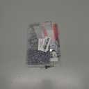 KAXIMON Snap Fasteners Kit 200 Sets, Metal Snap Button Kit with Fastener Pliers No Sewing, 9.5mm Snap on Button Kit Rust Proof DIY Press Studs Button Fix Tools for Fabric Clothing, chrome, SNAP-9.5MM