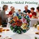 2 x Butterfly & Rose Ornament | Christmas Ornaments, Christmas Decorations, Hanging Ornaments for Tree, Holiday Decor Gifts | Gifts for Flower Lover, Women, Friend, Neighbor | Gift Exchange Ideas