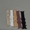 5Pack Braided Stretchy Bands Compatible with Apple Watch Band 38mm 40mm 41mm 42mm  Women Men, Adjustable Nylon Solo Loop Elastic Straps for iWatch Series 11 10 9 8 7 6 5 4 SE Ultra (Starlight/Cactus/Nude Pink/Milk Tea/Dark Cherry/Black)