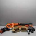 BLACK+DECKER 20V MAX* POWERCONNECT Cordless String Trimmer Lawn Edger and Leaf Blower Combo Kit, Includes 2 Batteries and Charger, Weed Wacker Hard Surface Sweeper 10 in. (LCC222)