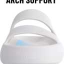 Shevalues Orthopedic Slide Sandals for Women with Arch Support Pillow Soft Recovery Slip on Sandals Lightweight Summer Cloud Slippers for Plantar Fasciitis, 40