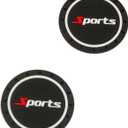 4PCS Car Cup Holder Coasters, Carbon Fiber Non-Slip Vehicle Insert Bottle Pad, Automotive Interior Embedded Cup Drink Mat Accessories, Universal for SUV, Sedan, Truck (Sports)