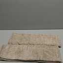 MIULEE Decorative Throw Pillow Covers for Couch Bed Livingroom 20x20 Inch Set of 2 Light Brown Boho Accent Throw Pllows Broadside Striped Patchwork Soft Corduroy Pillowcases