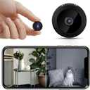 Hidden Camera for Home Use, Mini Security WiFi Camera, HD 1080P Outdoor/Indoor Night Vision Cam for Baby, Pets, Compatible with Smartphone, Tablets G/Y3 (Black)