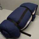 Cot Mattress Topper (Improved Thickness), Foam Quilted Pads for Camping, Soft Comfortable Sleeping Cot Mattress Pad Only, Camping Pad 75"x30" for Camp Cot/Rv Bunk/Narrow Twin Beds, Navy (30x75 Inch (Pack of 1), Navy