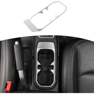 RT-TCZ for Wrangler JL Front Cup Holder Trim Silver for Jeep Wrangler JL JLU 2018+ for Gladiator JT 2020+ Silver Interior Accessories