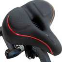 TrubliFit Replacement Seat for Peloton Bike or Peloton Bike Extra Wide (Black & Red)
