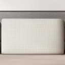 Talalay 100% Natural Premium Latex Pillow, Queen Bed Pillow with Removable Cotton Cover, Helps Relieve Pressure, Sleeping Pillow Suitable for Back and Side Sleepers, Travel Pillow (Queen (Medium))