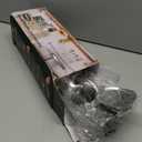 10 Pcs Cooking Utensils Set, Stainless Steel Kitchen Utensils, Heat Resistant Metal Kitchen Tools Include Solid & Slotted Spatula, Spoon, Ladle, Pasta Server,Potato Maseher,Egg Whisk,Meat Fork, Silver