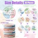 Y1tvei Spanish Watercolor Bible Mirrors - 36Pcs Watercolor Bible Verse Mini Compact Mirror Colorful Small Portable Round Pocket Mirror for Women Purse Christian Inspirational Church Party Favors Gifts