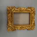 10 Pcs Gold Mini Picture Frames with Stands, Tiny Vintage Picture Frames Oval/Rectangle Mini Baroque Resin Frame for Tabletop Display, Wall Decor, Vintage Home, Wedding