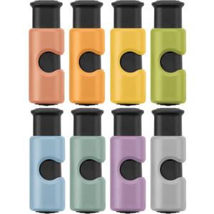 Mr. Pen- Squeeze and Lock Bread Bag Clips, 8 Pack, Squeeze and Lock Bread Clips, Bag Clips for Food Storage, Clips for Food Packages, Snack Clips, Food Clips for Bags, Plastic Bag Clip (Earthy Colors)