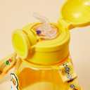 MINISO Minions Kids Water Bottle 27 oz Leak Proof Tumbler with Straw, Durable Cup with Lid Plastic Water Bottle with Strap for Kids Toddlers School Travel Sports Home Office Camp Minion Fans BPA-Free
