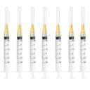 100pcs 3ml/cc 25G 1.5 inch (38mm) Industrial Scientific Accessories, Refilling Liquid, Individually Wrapped