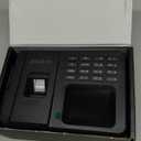 KUIIYER 2 in 1 Time Clocks for Employees Small Business (Fingerprint + Password) Employee Clock in & Out Machine Attendance Punch Clock