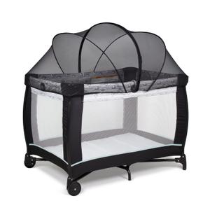 Beberoad Love Pack N Play Tent Cover Playpen Mosquito Net Cover with 2-Way Zipper for Travel Crib/Playard (Black)
