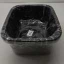 18 Quart Plastic Dish Pans, 2 Packs Wash Basins, Grey and Black