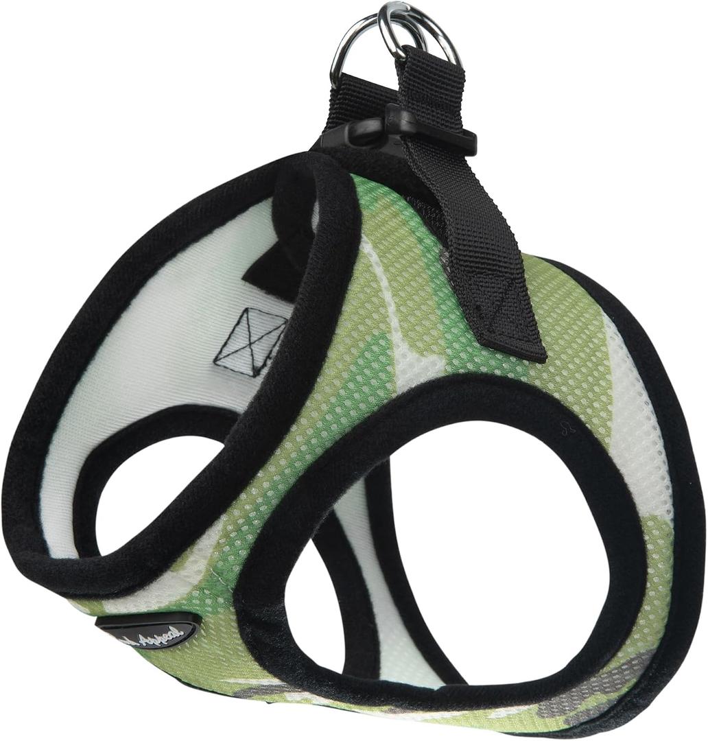 Bark Appeal Green Camo Step-in Dog Harness for X-Large to 2X-Large Sized Pets Updated Sizing, Re-Measuring is Essential Soft Vest Harness Anti-Choke with Adjustable Strap & Heavy Duty Clip XXL