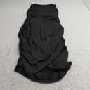 AUXDIO Women Summer Bodycon Dresses Casual Tank Sleeveless Ruched Wrap 2025 Party Club Mini Dress (Medium, Black)