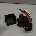 DaierTek 12V 3 Way Waterproof Relay Box Pre-Wired Fuse and Relay Box 3x4 Pin 40A Relay and 3 ATC/ATO Blade Fuse for Automotive Cars Truck Boat