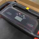 Portable Treadmill with Handle, 3.0HP Walking Pad Treadmill, Electric Compact Treadmills, Treadmills for Home Small Space with 12 Preset Programs, Walking Pad with Handle, 300 LBS Capacity (Black Red)