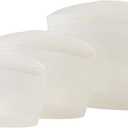 Blue Ginkgo Reusable Silicone Storage Bags  3-Pack | Korean-Made Stand Up Food, Freezer Bags - Clear