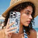 ChiCsFleur for iPhone 16 Case, TPU Phone case with Camera Protection for Women Girls Teens - Blue Whale Shark Stingray Coral Starfish Crab Beautiful Mess Ocean Collage Sorority Aesthetic Unique