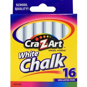 Cra-Z-art White Chalk, 16 Count (10800-48)