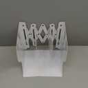 Metal Bookends for Heavy Books, Sturdy Book Stopper to Hold Books Heavy Duty, Adjustable Book Ends for Office & School (White)