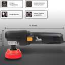 Mini Buffer Polisher, Car Polisher Waxer, 600W Rotary Polisher Machine with 33Pcs Polishing Kit, with 1" /2" /3" Base Pads M14 Thread Extension Shaft for Car Boat Sanding Polishing and Waxing