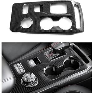 Central Control Gear Shift Panel Trim Cover Compatible with 2024 2025 2026 Ford Ranger Raptor, ABS Carbon Fiber Look Console Gear Shifter Bezel Shift Box Sticker Decorative Cover