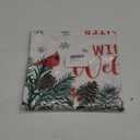 Winter Welcome Cardinal Mailbox Cover Magnetic Standard Size 21" x 19", Red Birds Pine Needle Pine Cone Decorative Post Letter Box Wrap Decor, Christmas Red Berry Garden Yard Outdoor Decoration