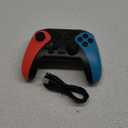 Wireless Switch Controller for Switch/Lite/OLED Controller, Switch Controller with a Mouse Touch Feeling on Back Buttons, Extra Switch Pro Controller with Wake-up,Programmable, Turbo Function (Red+Blue)