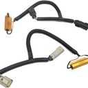 Taillight Conversion Harness 2PCs Fit for Sierra LTZ Denali for Silverado 2016-2018 Fit for RAM 2500 3500 2019 Halogen to LED Adaptor Wiring Left & Right