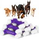 Kseroo 6-Pack Indestructible Dog Toys for Aggressive Chewers: Bacon Flavored Hard Nylon Bone Chew Toys, Tough Dog Chew Toys for Large Dogs, Dog Toys to Keep Them Busy for Medium Large Breed, Purple