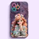 SMAIGE Designed for iPhone 11 Case 6.1", Ultra Slim Shockproof Protective Phone Case, Cute Kawaii Cartoon Lovely Girl Design for Kids Teens Young Girls Women (Purple)