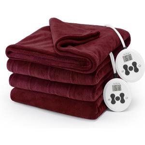 Sunbeam Royal Luxe Cabernet Heated Blanket - King
