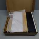 Goozii Corner Bread Box for Kitchen Countertop, Black Bread Storage Container for Homemade Bread, Two Layer Breadbox under Cabinet Mount, Large Bread Holder for Kitchen Counter, Pantry Shelf