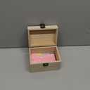 Index Card Holder, Wooden Index Card Box, 3 x 5 Flash Cards Holder with 50 Dividers, Recipe Cards Case for Organizing 3 x 5 inches Business Cards and Study Note Cards