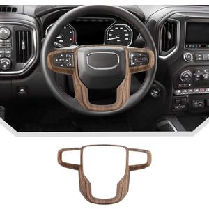 JeCar Wood Interior Trim Accessories for 2019-2025 GMC-Sierra 1500 & 2020-2024 GMC-Sierra 2500HD/3500HD & 2021-2024 GMC-Yukon - ABS Interior Decoration Upgrade