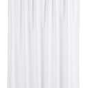 Amazon Basics Lightweight Super Soft Easy Care Microfiber Waffle Texture Shower Curtain , 72" x 72", White