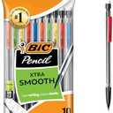 BIC Xtra-Smooth Mechanical Pencils with Erasers, Medium Point (0.7mm), 10-Count Pack, Bulk Mechanical Pencils for School or Office Supplies,Pack of 12