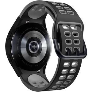 Replacement Bands Compatible with Samsung Galaxy Watch 5 40mm 44mm / Watch 5 Pro 45mm / Watch 4 40mm 44mm / Watch 4 Classic 42mm 46mm Bands, Silicone Adjustable Classic Accessory Wristband Fitness Straps for Women Men