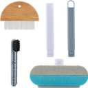 Multifunctional Pet Hair Removal Brush, 4 in1 Cat and Dog Pet Hair Removal Tool, Durable, Reusable, Washable Lint Brush for Furniture, Couch, Carpet, Clothes, Detangling Comb