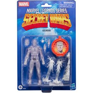 Marvel Legends Series Secret Wars Ice Man, X-Men Retro Marvel Comics Collectible 6-Inch Action Figure with Shield