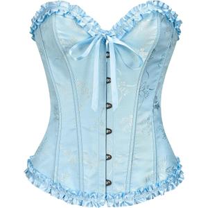 SZIVYSHI Corset Tops for Women, Bustier Shapewear Lingerie, Lace Waist Push Up Bodysuit