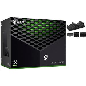 2021 Newest Microsoft Xbox Series X 1TB SSD Video Gaming Console + One Wireless Controller, 16GB GDDR6 RAM, 8X Cores Zen 2 CPU, RDNA 2 GPU, 4K UHD Blu-Ray, 8K HDR, WiFi + Marxso1_ Charging Dock 